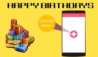 Poster Maker Birthday Video with song