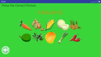 Belajar Nama Buah dan Sayuran capture d'écran 3