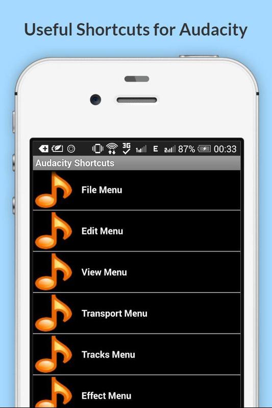 Free Audacity Shortcuts APK Download Free Productivity