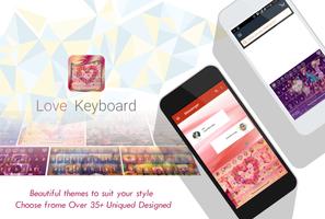 Love Keyboard Theme plakat