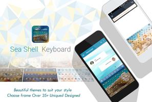 Sea Shell Keyboard Theme Affiche