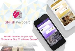 Stylish Keyboard Affiche