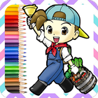 Harvest Moon Coloring Book icône