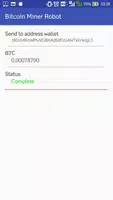 Bitcoin Miner Robot imagem de tela 2