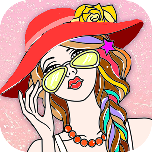 Fashion Girls Coloring Pages: Dress Up Salon