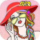 Fashion Girls Malvorlagen: Dress Up Salon APK