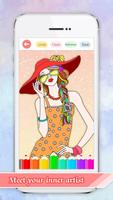Fashion Girls Coloring Pages: Dress Up Salon capture d'écran 1