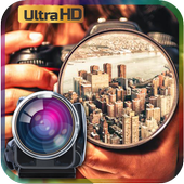 8K zoom Camera icon