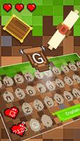 Beautiful Pixel mine Keyboard poster