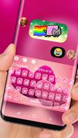 Cherry Love Pink Heart Keyboard Skin Red Romance 截图 2