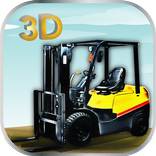 3D Heavy Cargo Forklift
