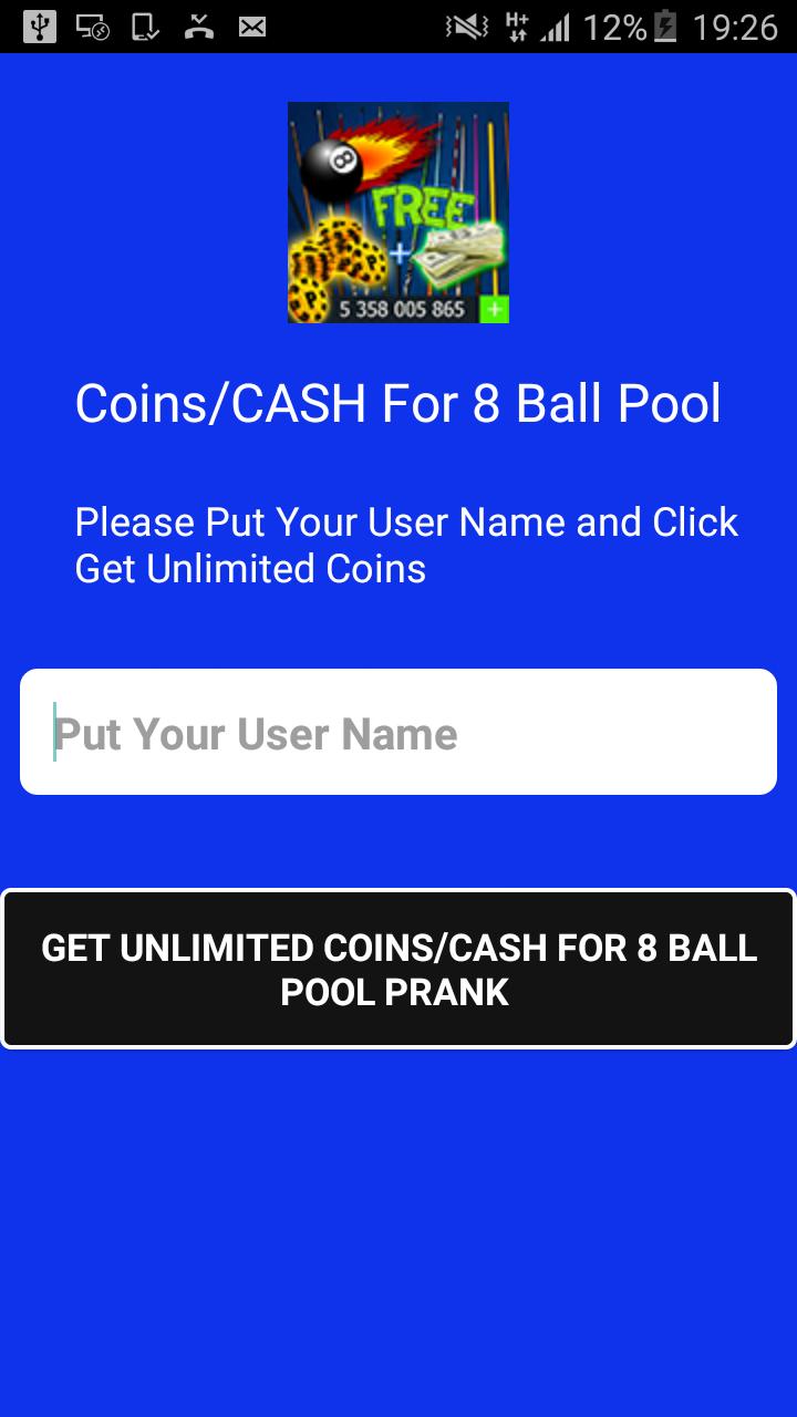 COINS and CASH For 8 Ball Pool prank for Android - APK Download COINS and CASH For 8 Ball Pool prank for Android - APK Download -