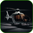 L'hélicoptère 3D fond d'écran icône