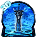 3D Ice Dragon Sword Theme APK