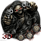 3D devil skull theme 图标