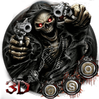 3D devil skull theme icon