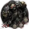 3D şeytan kafatası teması APK