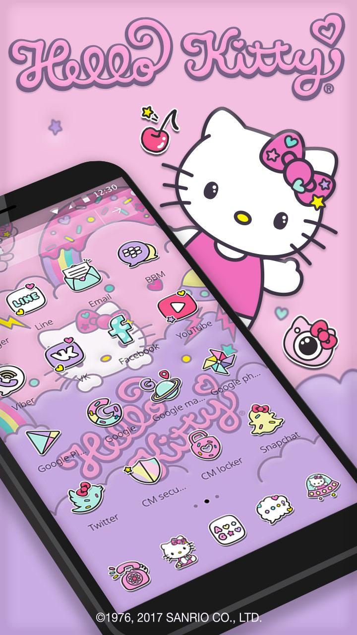 Hello Kitty CM Launcher Theme Для Андроид - Скачать APK