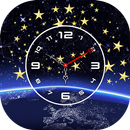 Night Star Clock Wallpaper APK