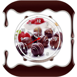Chocolate Clock Live Wallpaper