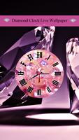 2 Schermata Diamond Clock Live Wallpaper