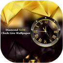 Diamond Gold Clock Wallpaper APK