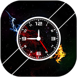Galaxy Clock Live Wallpaper