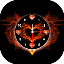 Heart Clock Live Wallpaper, Analog Clock Wallpaper aplikacja