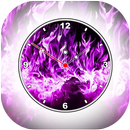 Purple Flame Clock Live Wallpa APK