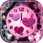 Pink Clock Live Wallpaper иконка