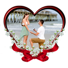 Romantic Love Photo Frame-icoon