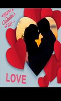 Romantic Love Photo Frame پوسٹر