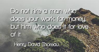 Henry David Thoreau Quotes Affiche
