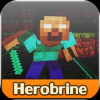 Herobrine Mod for Minecraft PE poster