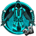 Icona 3D Neon Hero Assassin Theme