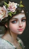 flower girl live wallpaper اسکرین شاٹ 2