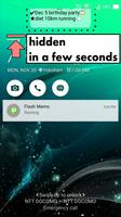 برنامه‌نما Flash Memo on Lock Screen عکس از صفحه