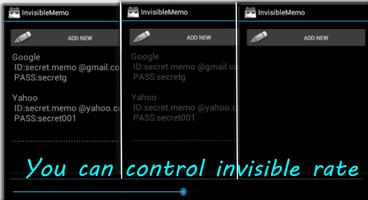 Invisible Memo-Free notes Affiche