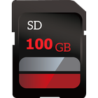 100 GB SD Card Storage Cleaner icon