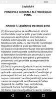 Cod de procedură penală al RM captura de pantalla 1
