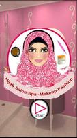 hijab girl salon : spa-make up-fashion Affiche