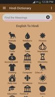 English to Hindi Dictionary Affiche