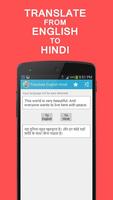 1 Schermata English to Hindi Translator - Learn English