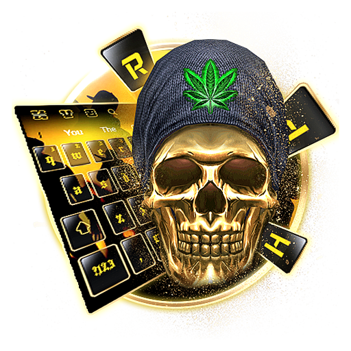 3D Hiphop Skull Keyboard