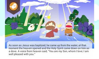 Lamb Bible-Jesus Baptism capture d'écran 1