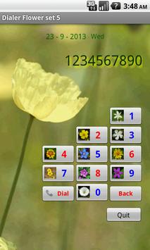 Dialer Flower 5 screenshot 3