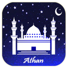 Beautiful Athan Prayer moon-icoon