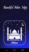 Beautiful Athan Prayer moon poster