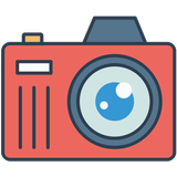 Cartoon Sketch Photo Camera icono