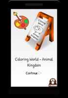 Coloring World Animal Kingdom Affiche